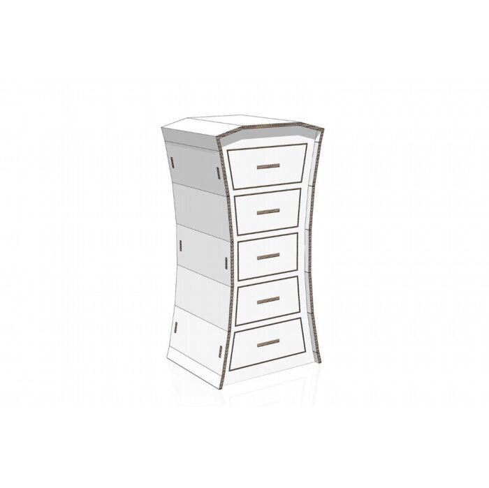 Cassettiera settimanale intagliato in cartone - NaturDesign Cassettiera settimanale intagliato in cartone - NaturDesign