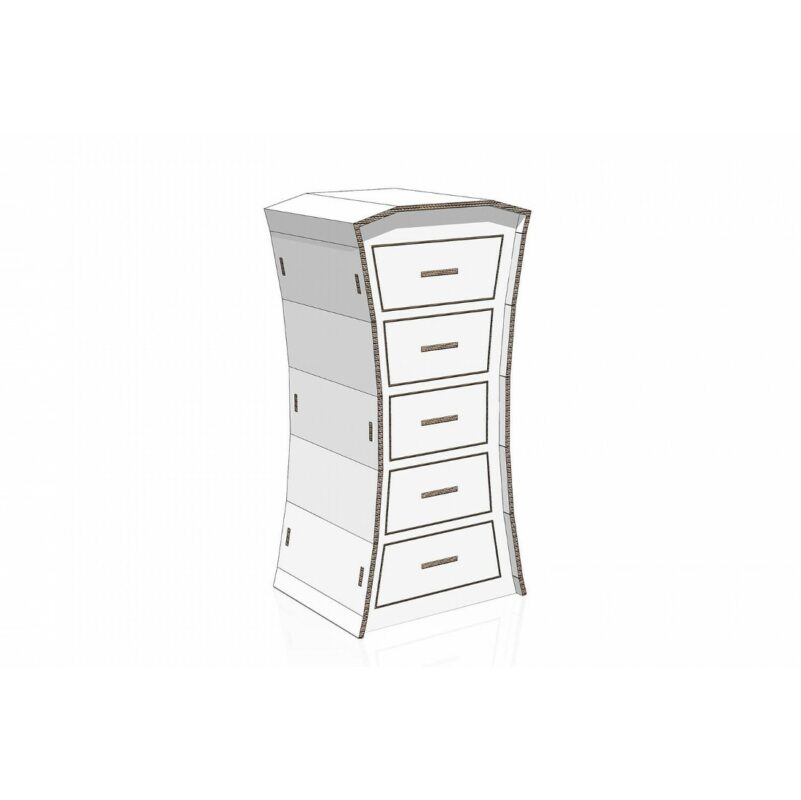 Cassettiera settimanale intagliato in cartone - NaturDesign