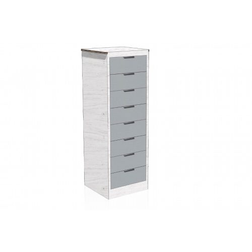 Cassettiera settimanale stampato in cartone per Home Staging