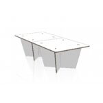 Letto singolo in cartone per home staging