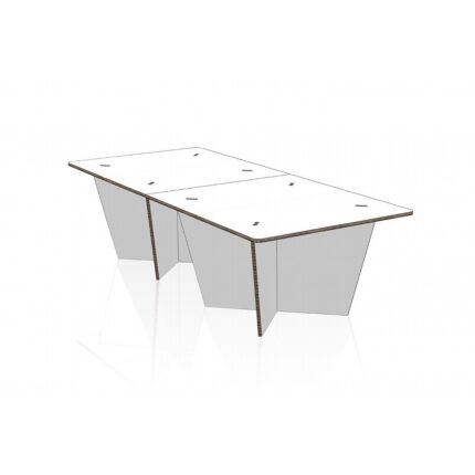 Letto singolo in cartone per home staging