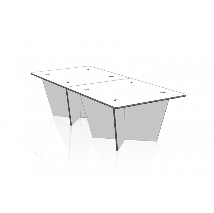 Letto singolo in cartone per home staging