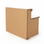 banco reception in cartone con piano in laminato- Arolla 100