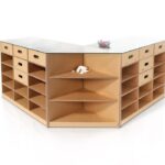 bancone in cartone componibile e modulare- Erpice L