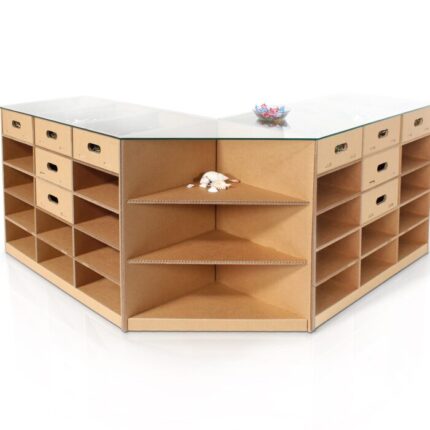 bancone in cartone componibile e modulare- Erpice L