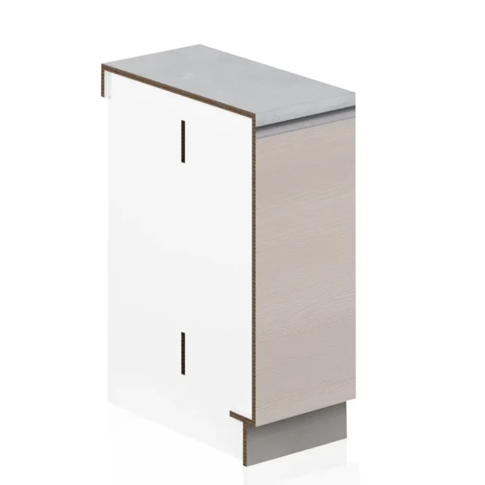 Base anta 30 cm legno/pietra 'Clarea' - immagine 1