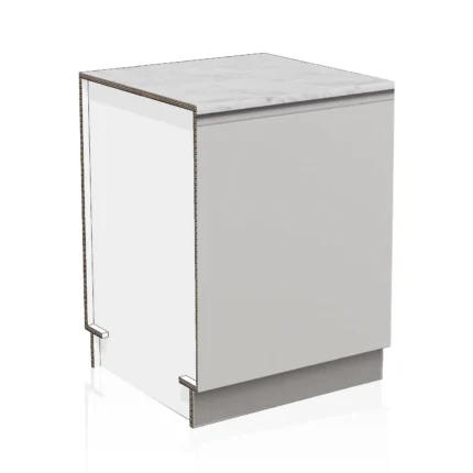 base cucina home staging in cartone