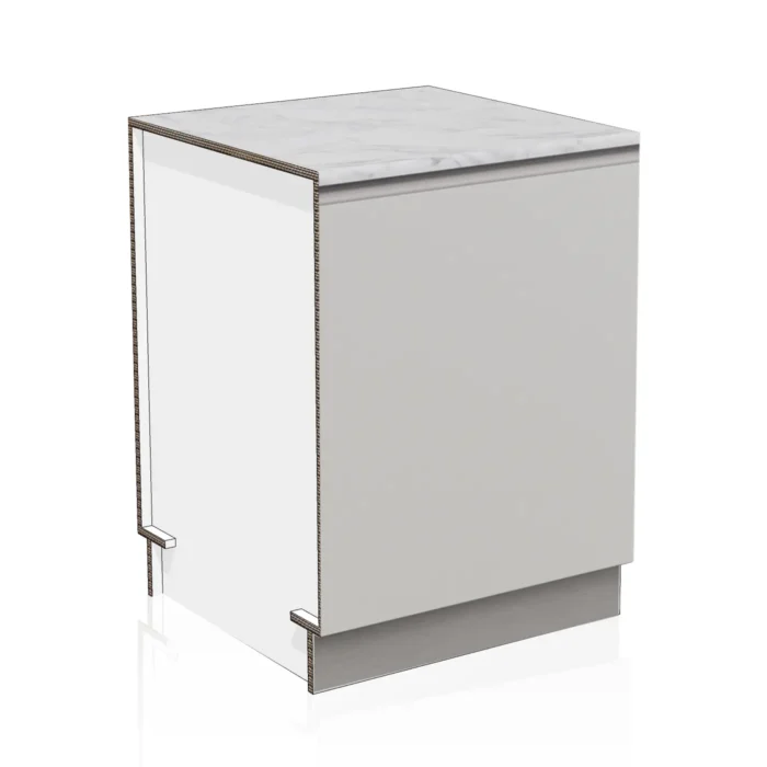 base cucina home staging in cartone