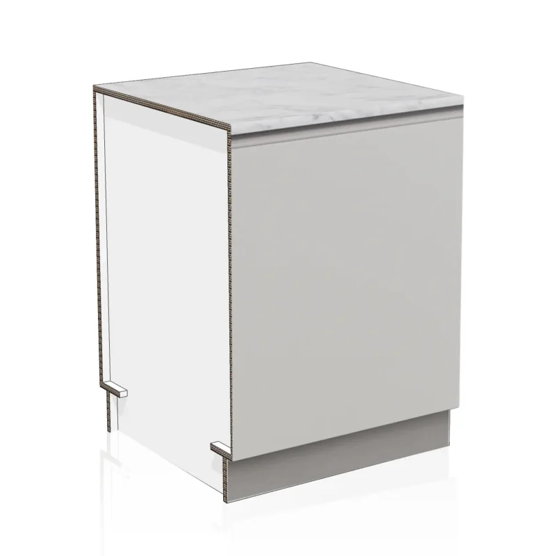 Home Staging Küchenunterschrank aus Karton