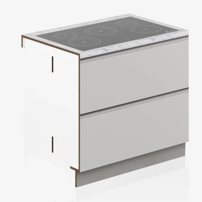 Cardboard stove base module