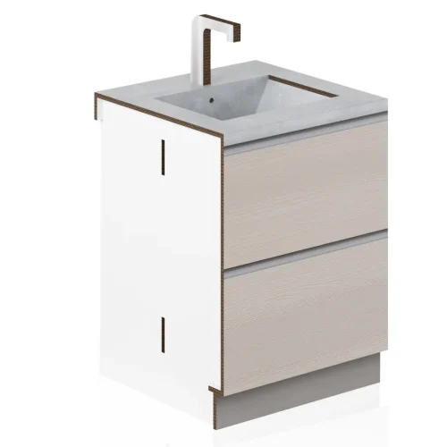 base lavandino in cartone