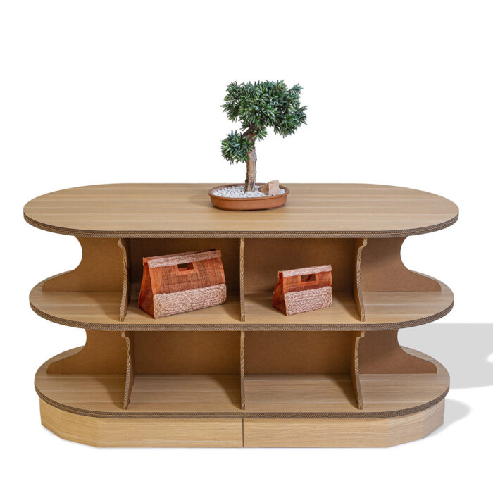 Espositore in cartone per centro stanza 'Berta C' Espositore in cartone per centro stanza 'Berta C'