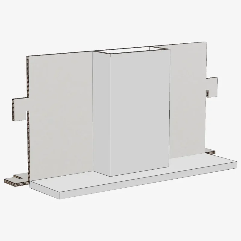 Aufsteckbare Haube für Home Staging Küche