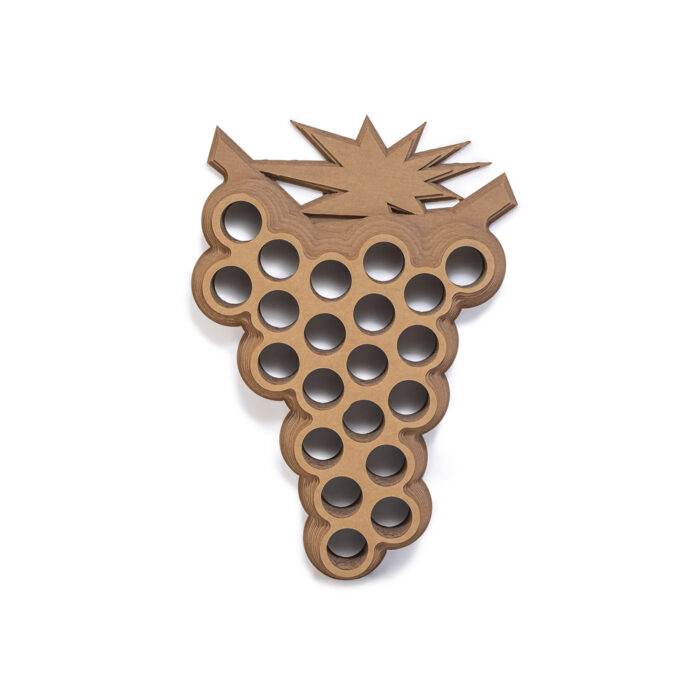 portabottiglie a grappolo in cartone