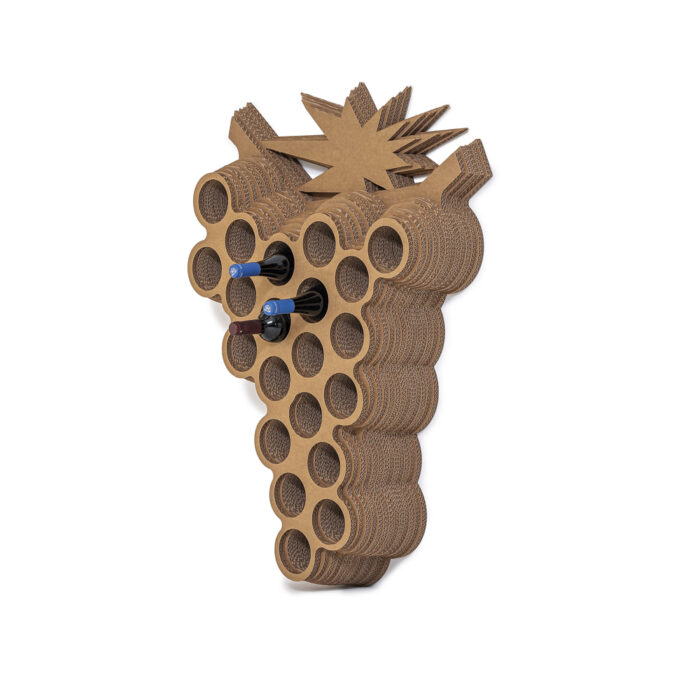 Portabottiglie in cartone a muro 'China Plus' Portabottiglie in cartone a muro 'China Plus'