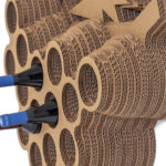 portabottiglie a muro in cartone