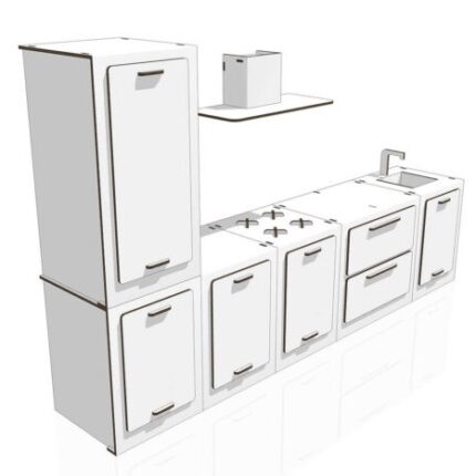 cuisine en carton gioia pour le home staging