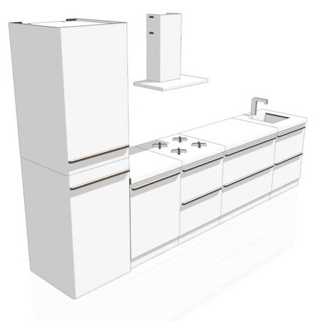 cuisine en carton lia pour home staging