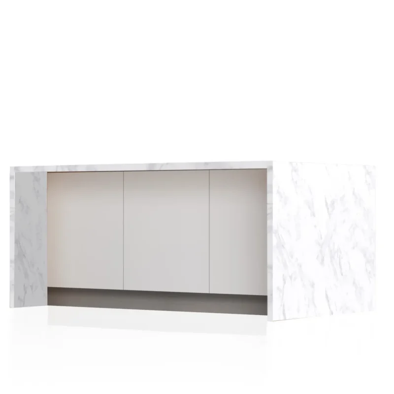 Cardboard island for kitchen