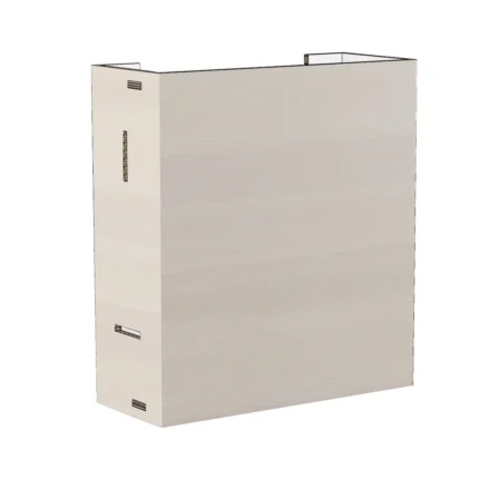 Cardboard wall unit for home staging kitchen