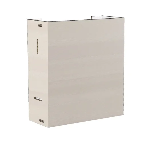 Cardboard wall unit for home staging kitchen