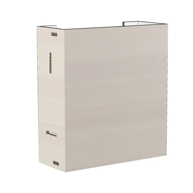 Cardboard wall unit for home staging kitchen