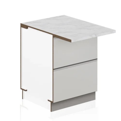 Snack top en carton pour les cuisines de home staging