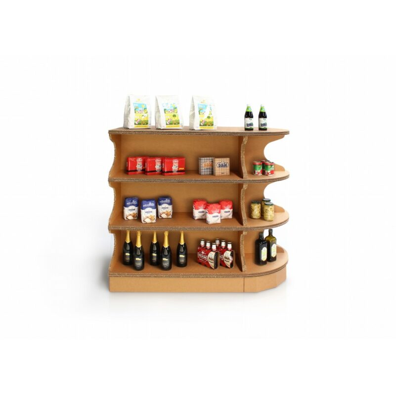 Espositore ecologico a gondola Berta T