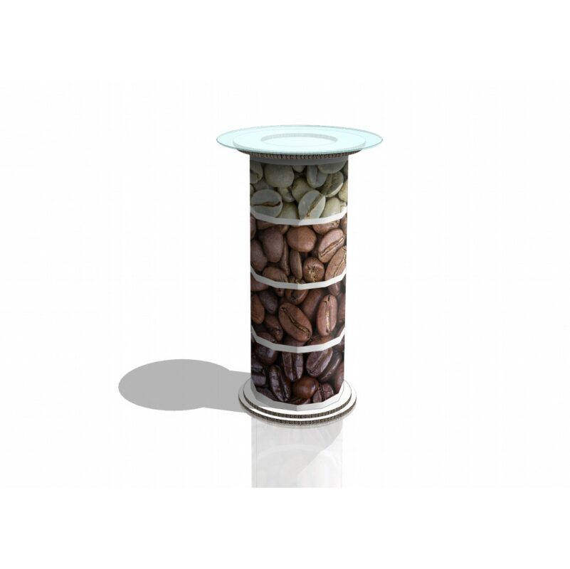 Tavolino circolare alto in cartone 'Felik Plus'