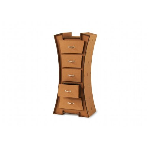 Cassettiera in cartone alta 'Fetry 01'