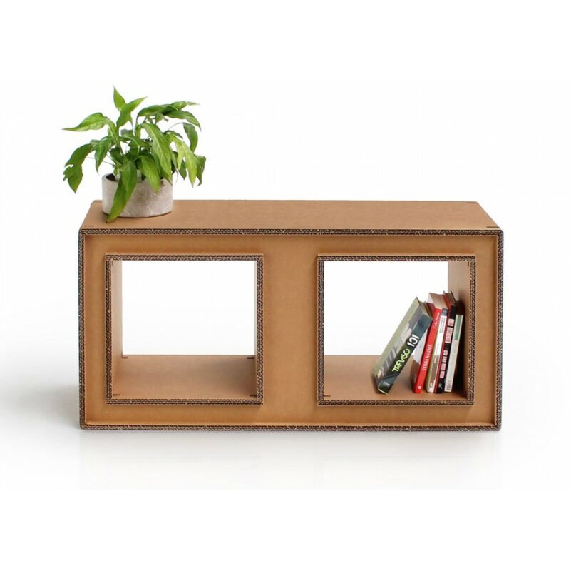 Double compartment cardboard display 'Garnets B'