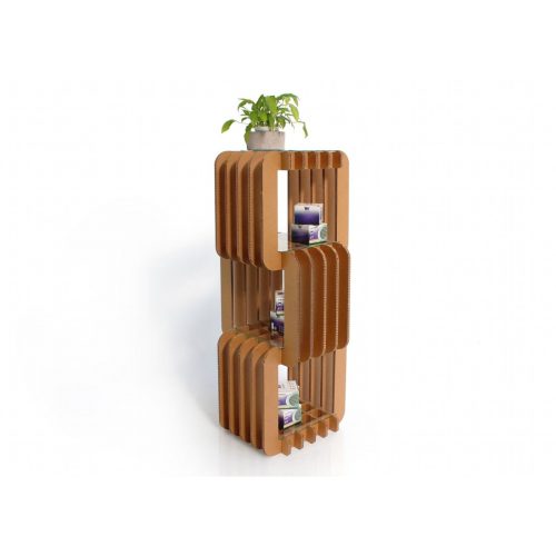 Vitrine en carton avec compartiments et étagères 'Grostè'