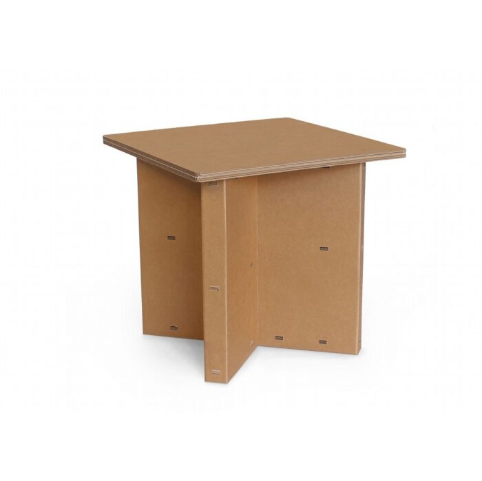 Table de service carrée Otro 80 C avec plateau en carton Table de service carrée Otro 80 C avec plateau en carton
