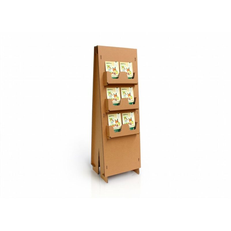 Cardboard brochure display 'Pioda Doppio'