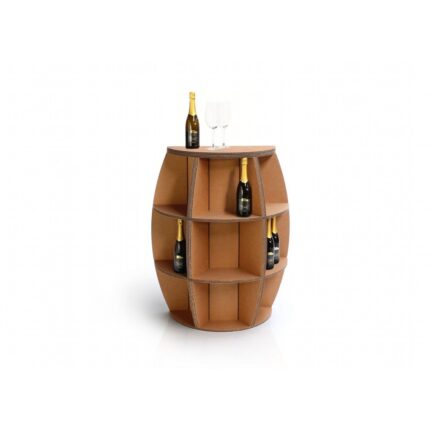 Portabottiglie in cartone a 180° 'Rebbio 180'