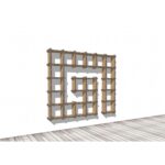 Libreria modulare di design in cartone 'Sea @'