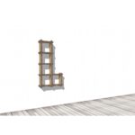 Libreria modulare di design adatta a piccoli spazi | Sea L Small