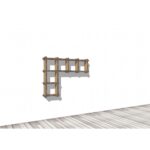 Libreria a muro in cartone componibile ' Sea L'