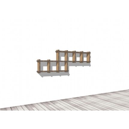 Libreria in cartone fissa a parete 'Sea S'