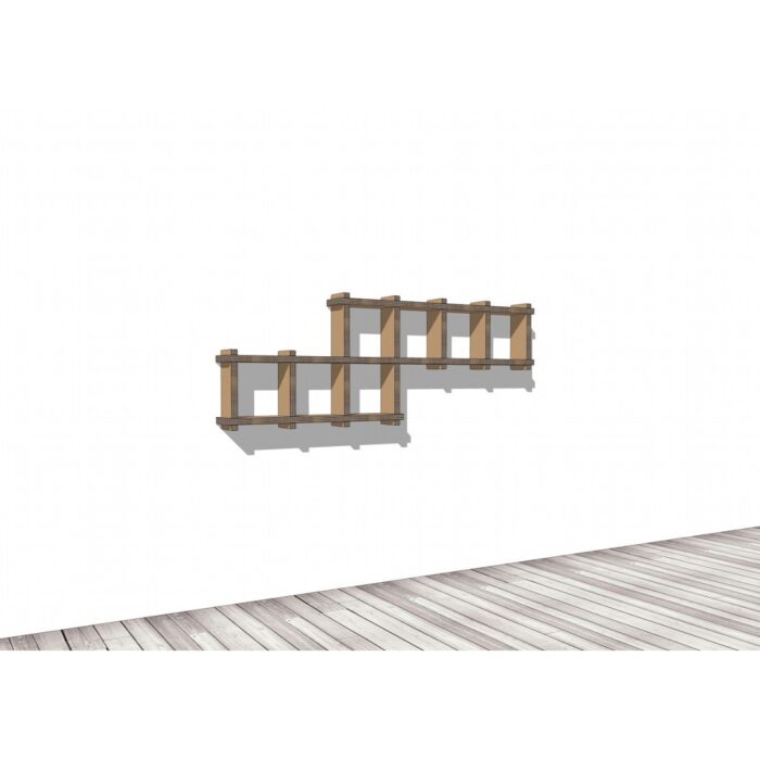 Libreria in cartone fissa a parete 'Sea S'stenibilità | Sea S Libreria in cartone fissa a parete 'Sea S'