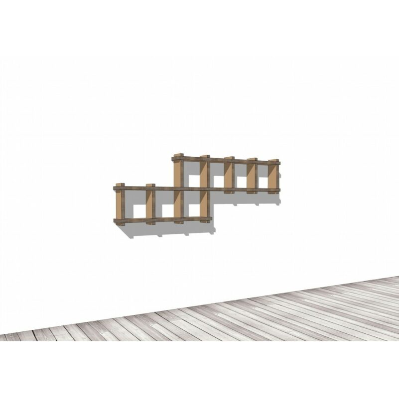 Libreria in cartone fissa a parete 'Sea S'