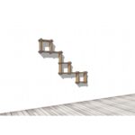 Bibliothèque murale modulaire en carton 'Sea Z'