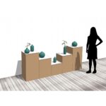 Composizione di cubi in cartone 'Tosa 03'