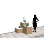 Lineare Karton-Display-Würfel 'Tosa 04'