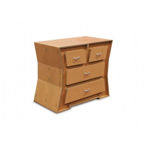 Comò in cartone di ecodesign 'Frétry 02