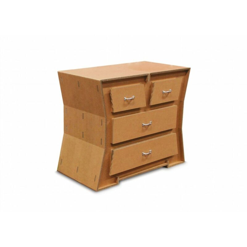 Comò in cartone di ecodesign 'Frétry 02