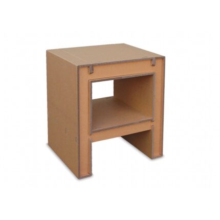 Tavolino con ripiano inferiore in cartone 'Rabbi' - NaturDesign