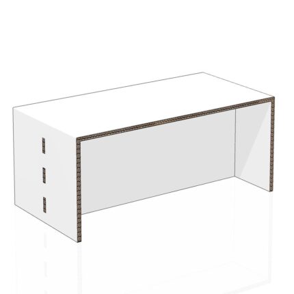 tavolino rettangolare per home staging