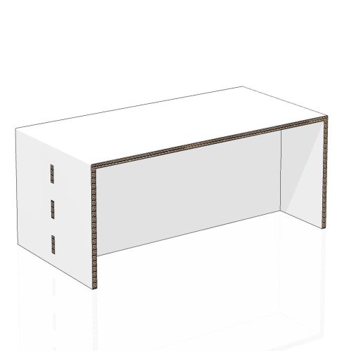 tavolino rettangolare per home staging