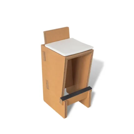 Sgabello alto a strati in cartone di design 'Soi F Plus'